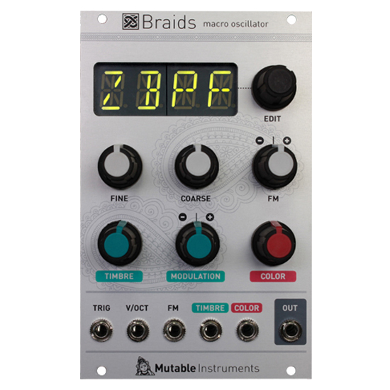 1台で40種類以上のオシレーターに！「Mutable Instruments Braids